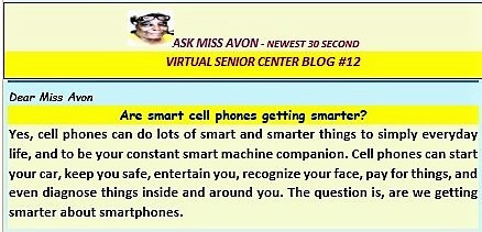 Ask Miss Avon Are Smart Cell Phones Getting Smarter