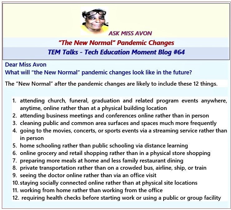 Ask Miss Avon Blog 64 Tech Education Moments