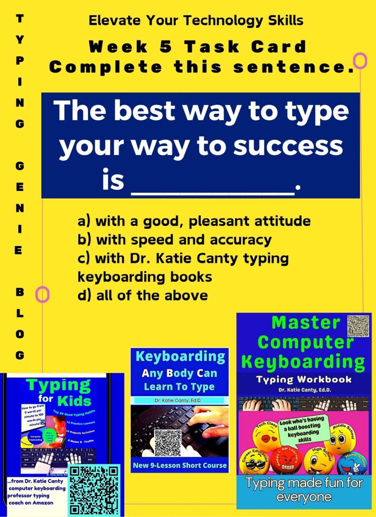 Each week The Typing Genie blogs and unlocks computer keyboarding typing potential with more trivia, tips, newsletters, classes, and free lessons.
