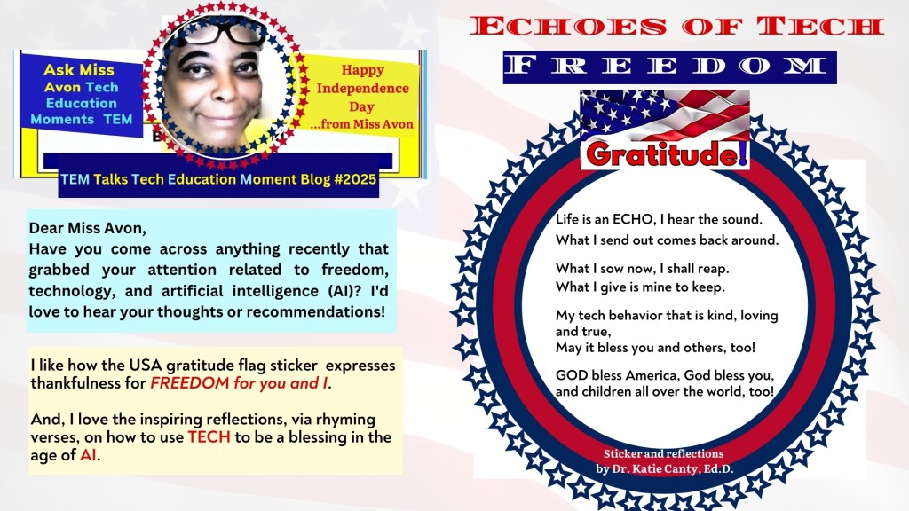 Happy Independence Day 
Happy 4th of July

...from Ask Miss Avon Tech Blog