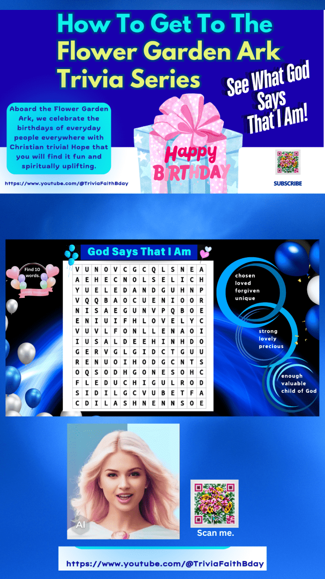Happy Birthday Adventure 2: See What God Says I Am Via This Word Search&nbsp;Puzzle